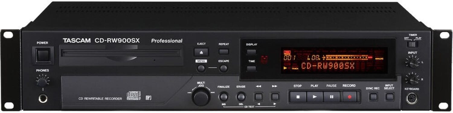 Tascam CDRW-900SX Professional Rackmount CD Recorder/Player - PSSL ProSound and Stage Lighting