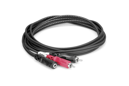 Hosa CFR-210 Y-Cable 3.5mm TRS F to Dual RCA 10 Foot - ProSound and Stage Lighting