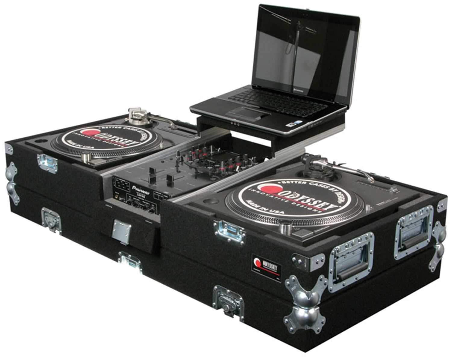 Odyssey DJ Coffin for Turntables & 10 in Mixer - ProSound and Stage Lighting