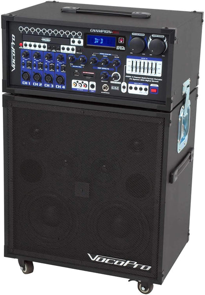 VocoPro CHAMPION-REC-4 Portable PA System - ProSound and Stage Lighting