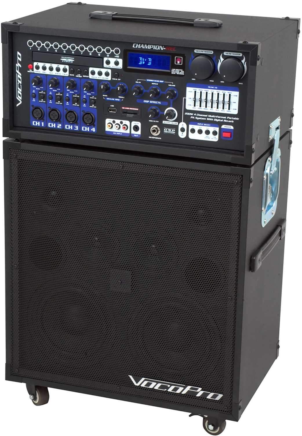 VocoPro CHAMPION-REC-6 Portable PA System - ProSound and Stage Lighting