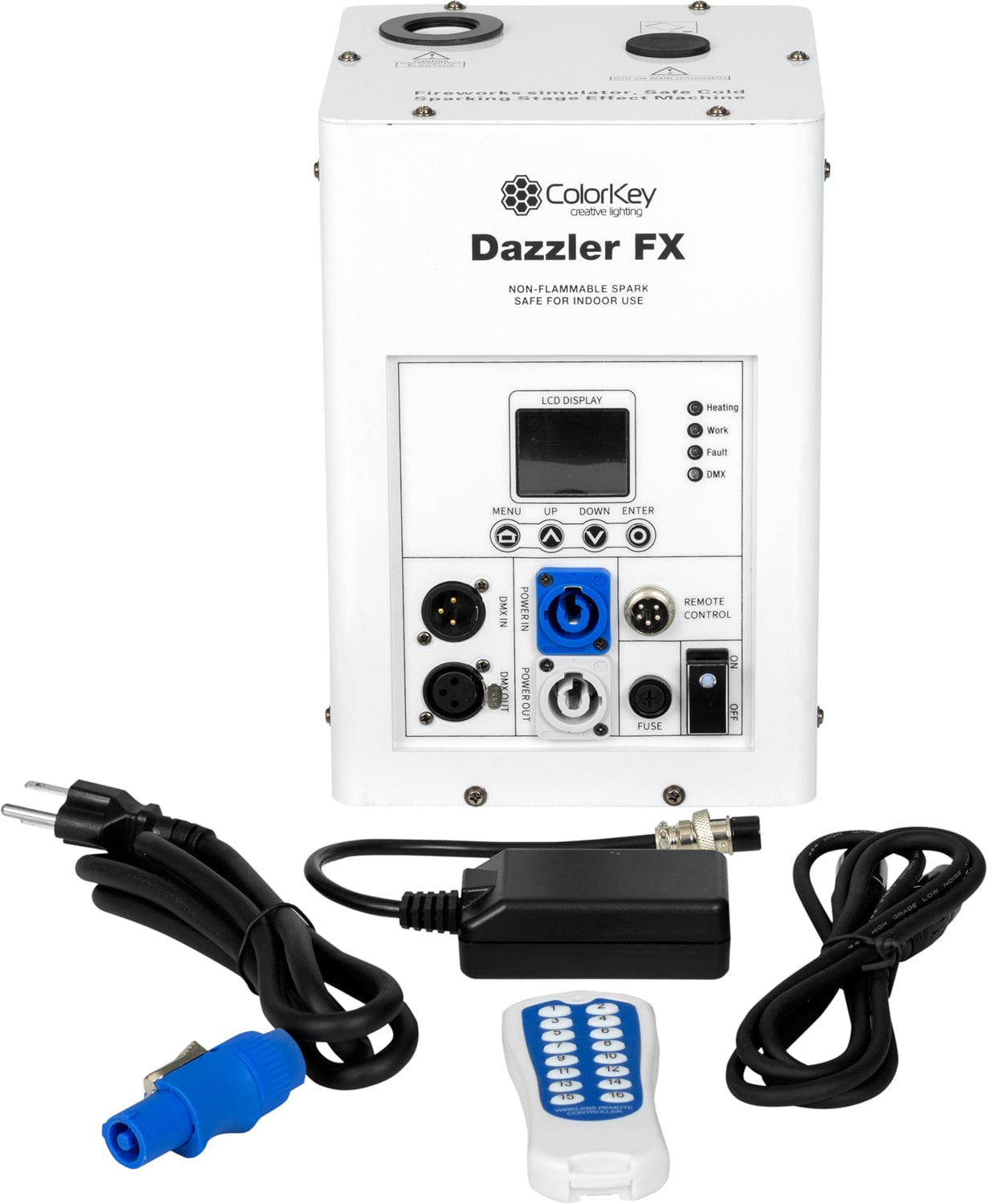 ColorKey Dazzler FX Cold Spark Machine White - PSSL ProSound and Stage Lighting