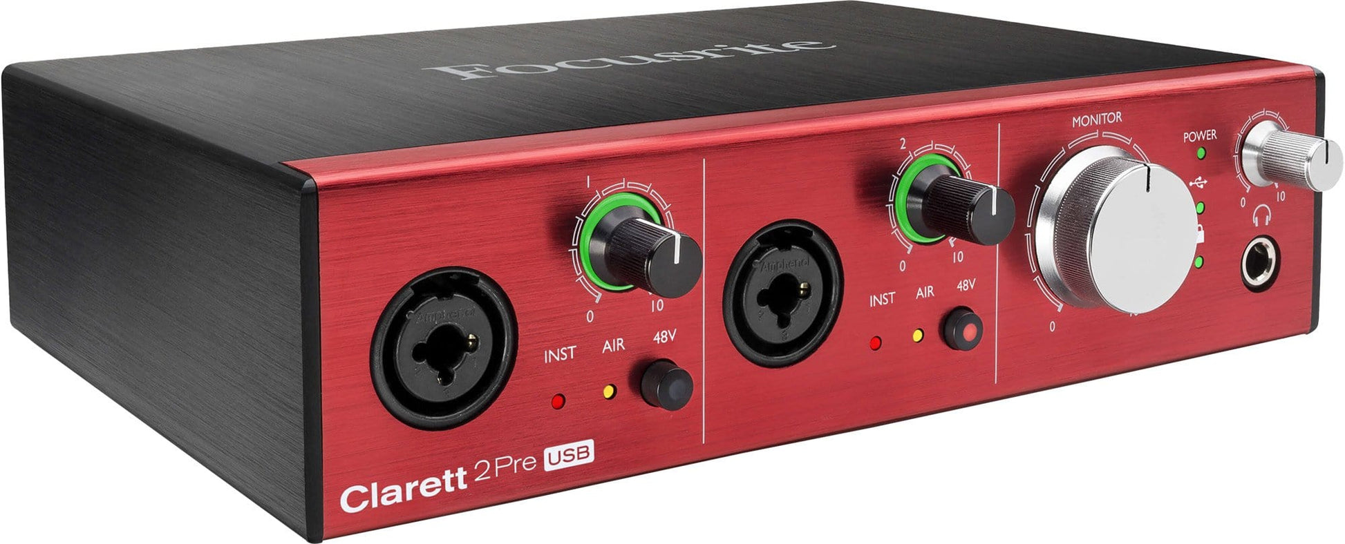 Focusrite Clarett 2Pre USB 10x4 Audio Interface - PSSL ProSound and Stage Lighting