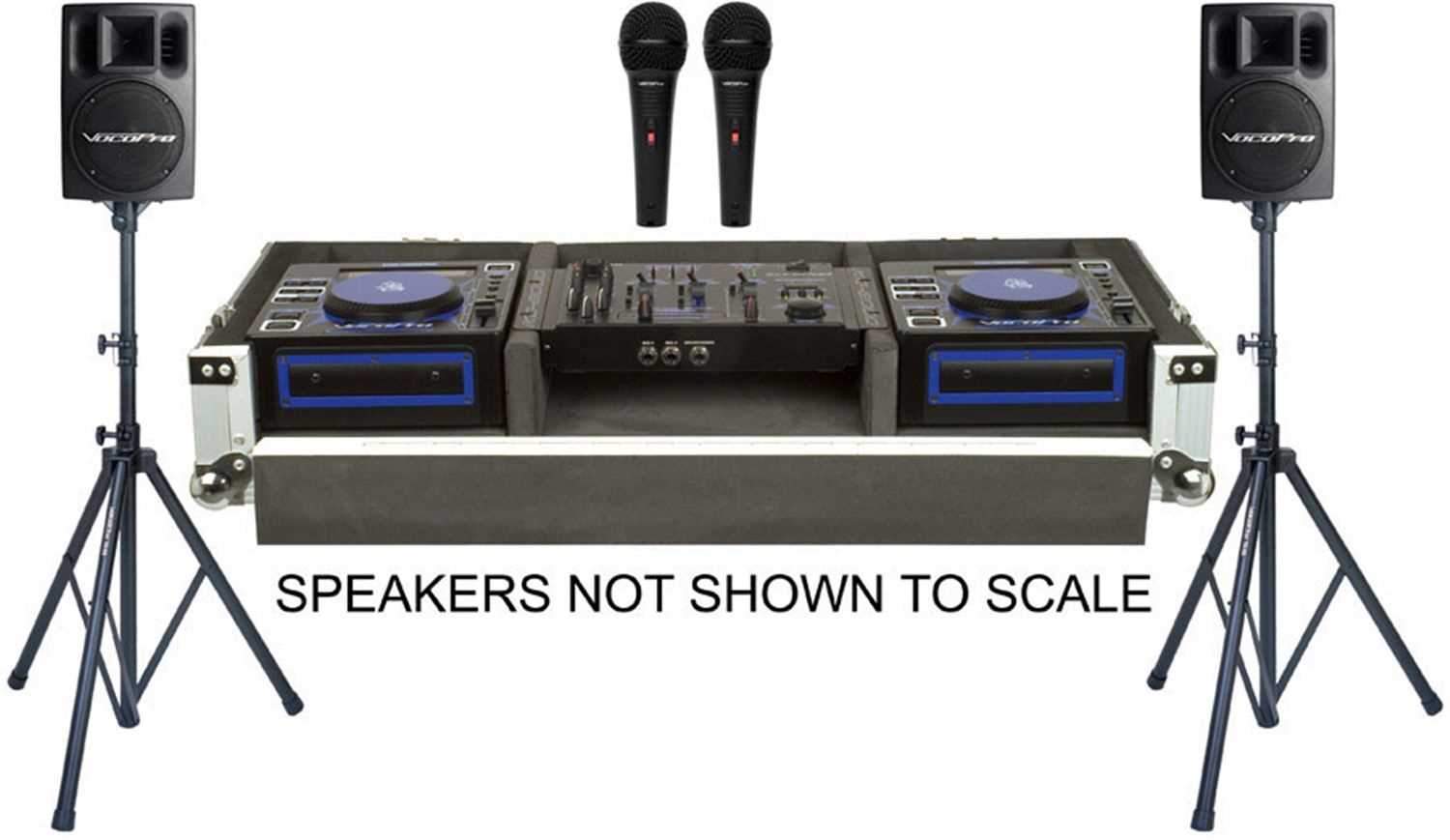 VocoPro CLUB-MAN-PRO Pro KJ System with Speakers - ProSound and Stage Lighting