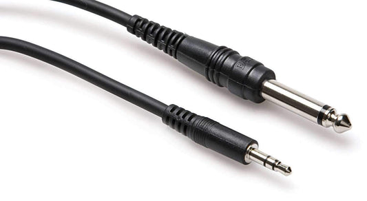 Hosa 1/4inch Mono to 1/8inch Stereo Cable 3 ft - ProSound and Stage Lighting