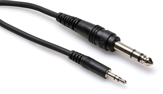 Hosa CMS-103 3 Ft 1/8-Inch Stereo (M) to 1/4-Inch Stereo (M) Cable - ProSound and Stage Lighting