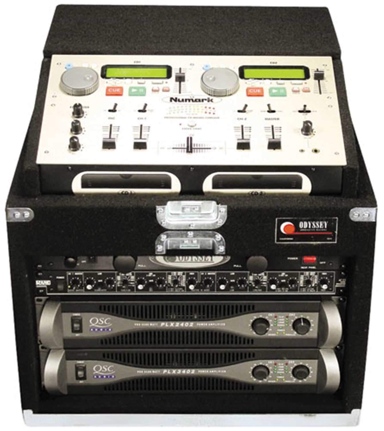 Odyssey CNMCM106 Carpeted CD Mixer Case - ProSound and Stage Lighting