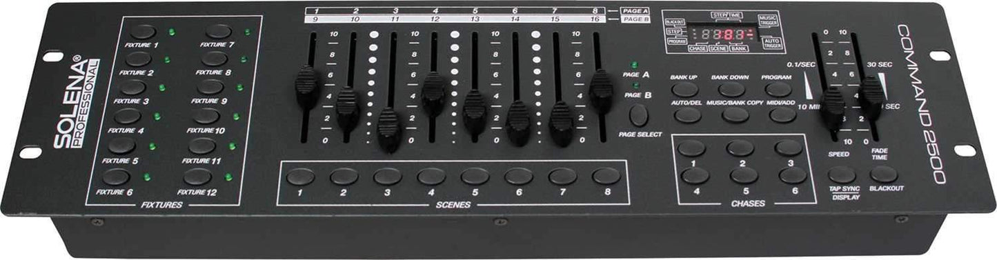Solena Professional Command 2500 DMX Controller - ProSound and Stage Lighting