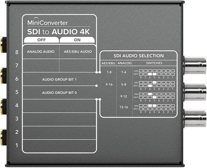 Blackmagic Design Mini Converter SDI to Audio 4K - ProSound and Stage Lighting