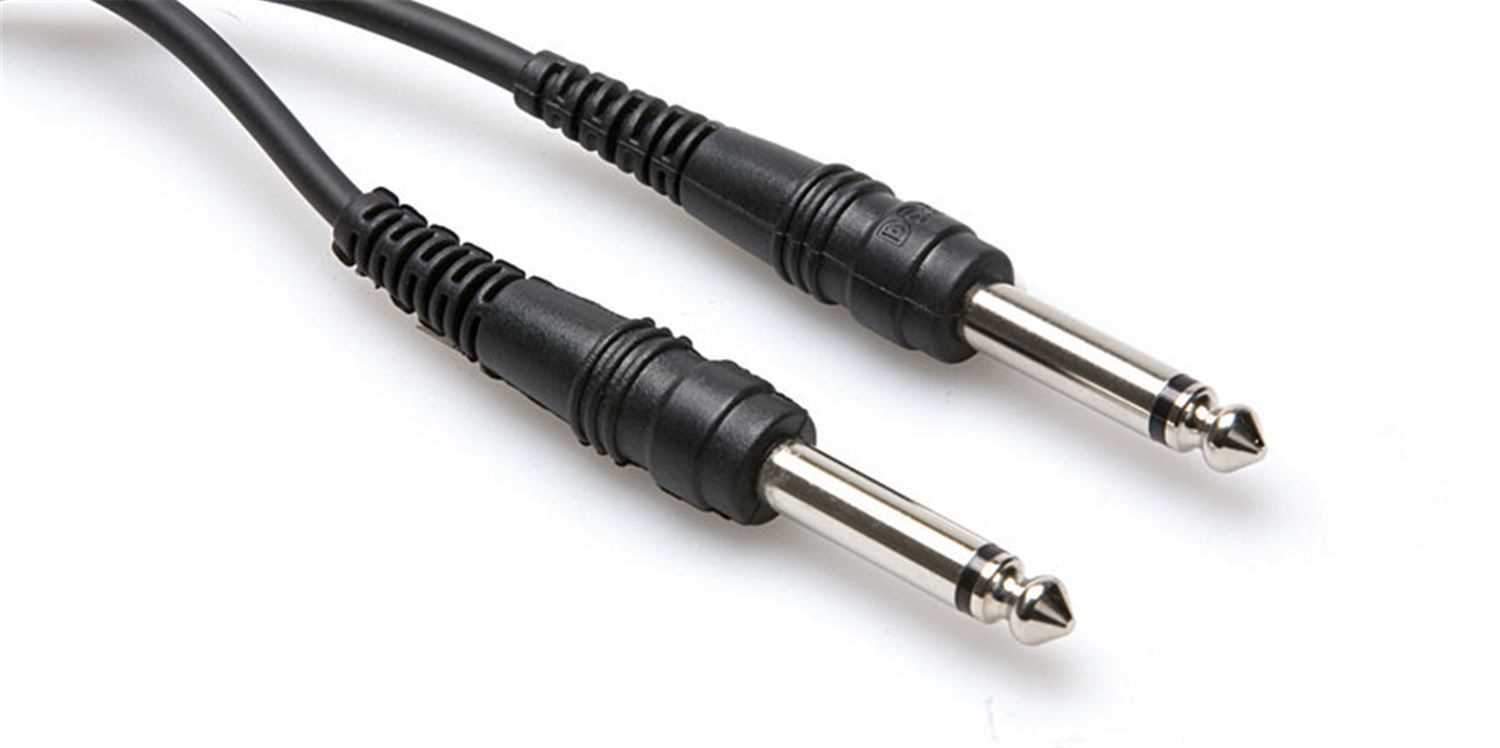 Pro 10Ft Audio Cable 1/4 TS To 1/4 TS - ProSound and Stage Lighting