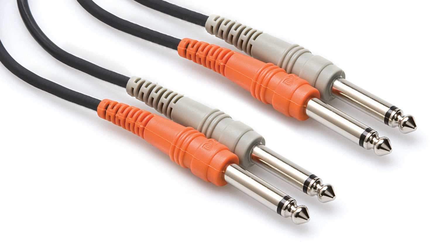 Hosa CPP-201 3 Ft Dual 1/4-Inch (M) to 1/4-Inch (M) Unbalanced Cable - ProSound and Stage Lighting