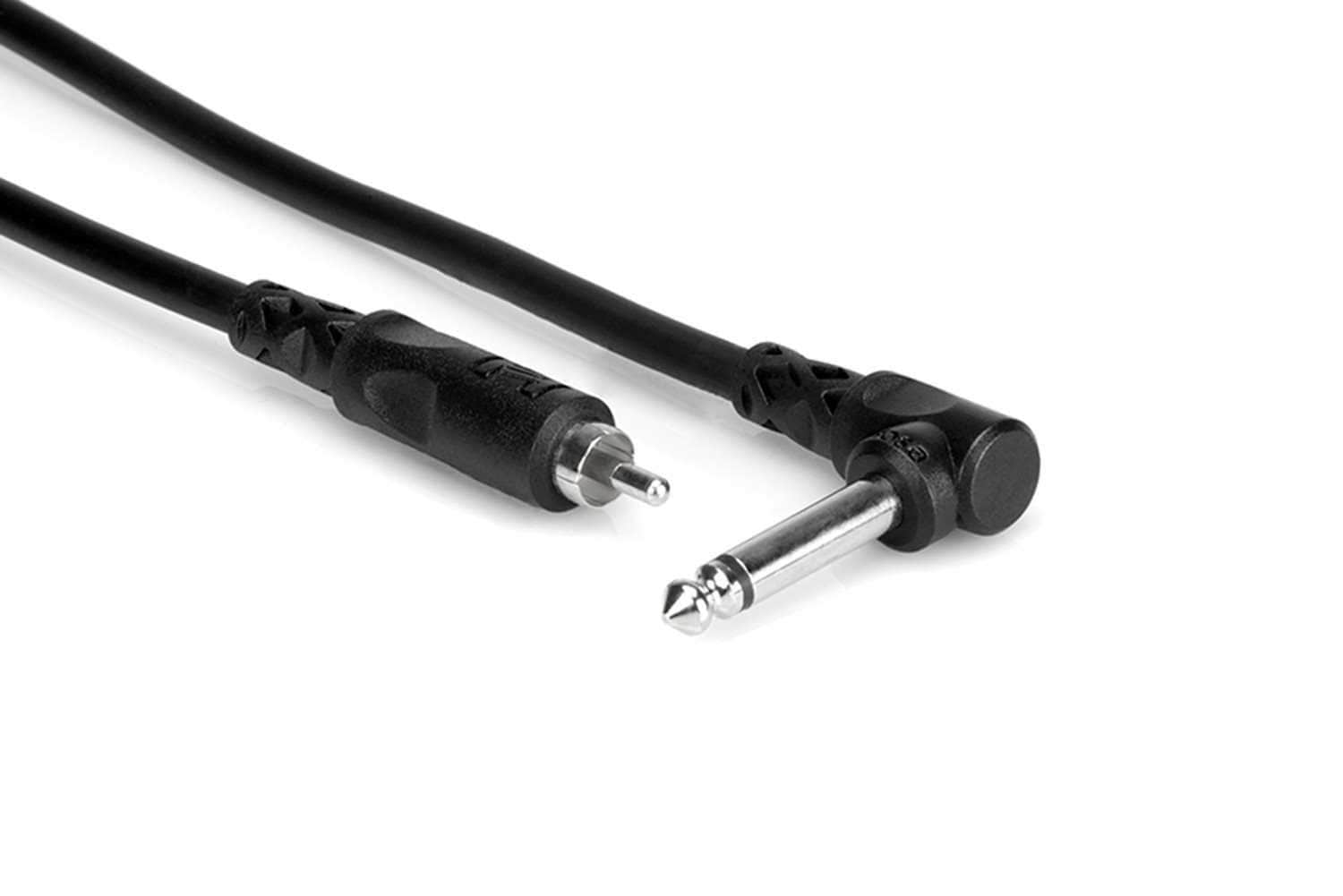Hosa CPR-115R Unbalanced Right-Angle 1/4" TS to RCA 15 Foot - PSSL ProSound and Stage Lighting