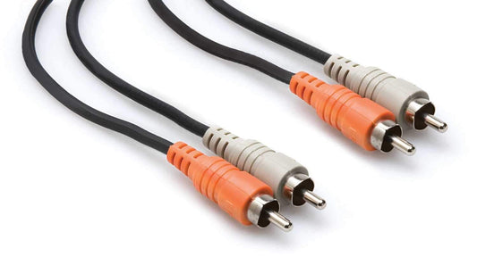 Hosa CRA-201 3.3 Ft Dual RCA (M) to RCA (M) Cable - ProSound and Stage Lighting