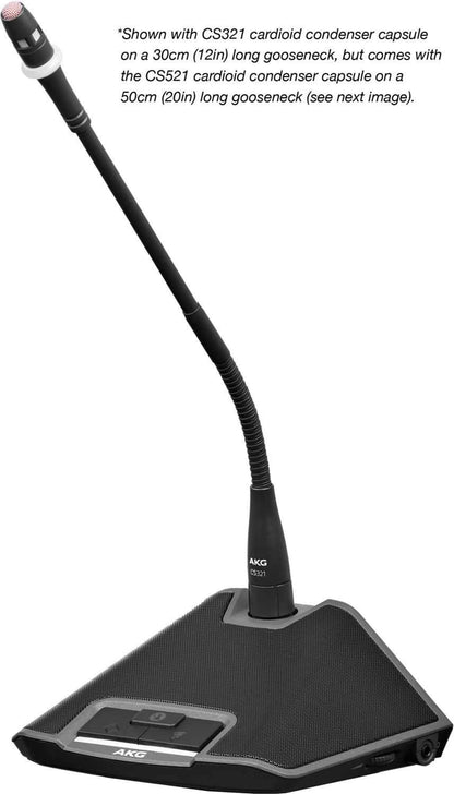 AKG CS3DU50 Conference Microphone Station with 50CM Gooseneck - ProSound and Stage Lighting