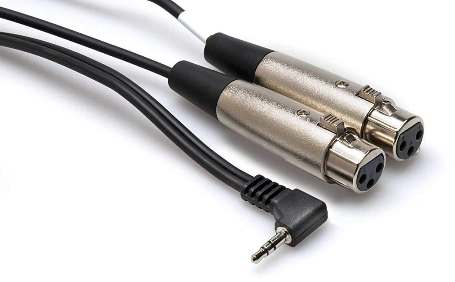 Y-Cable 3.5mm TRS (M) to Dual XLR (F) 6.5ft Cable - ProSound and Stage Lighting