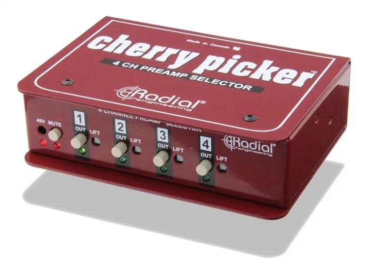 Radial Engineering Cherry Picker 4-Channel Pre-Amp Selector - PSSL ProSound and Stage Lighting