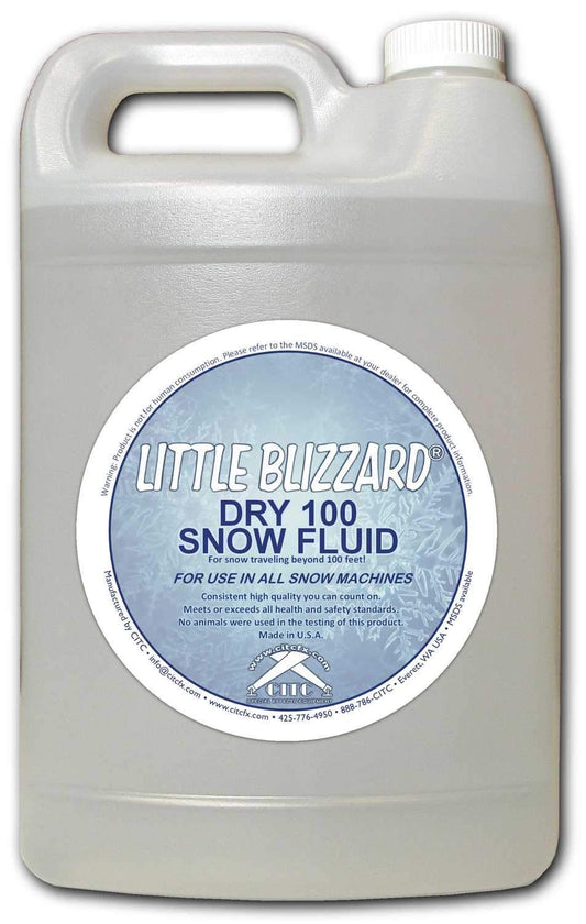 CITC Little Blizzard Dry 100 Snow Fluid 1 Gallon - ProSound and Stage Lighting