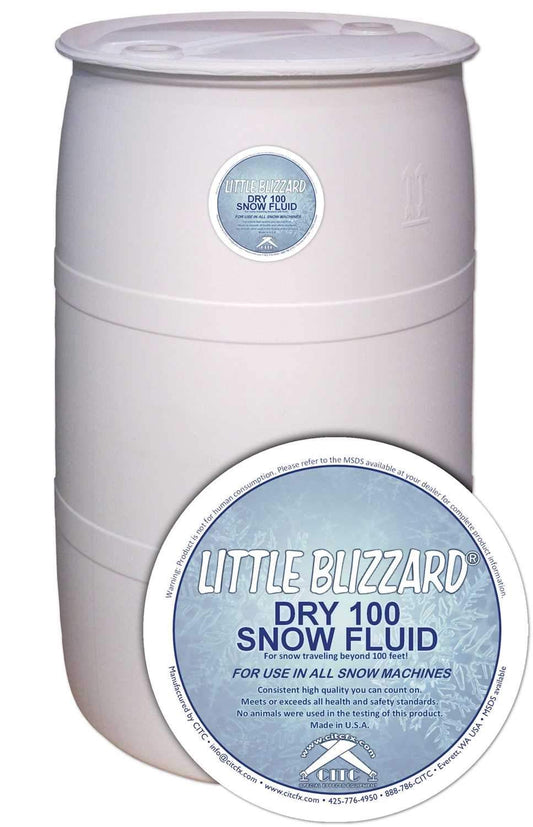 CITC Little Blizzard Dry 100 Snow Fluid 55Gal Dr - ProSound and Stage Lighting