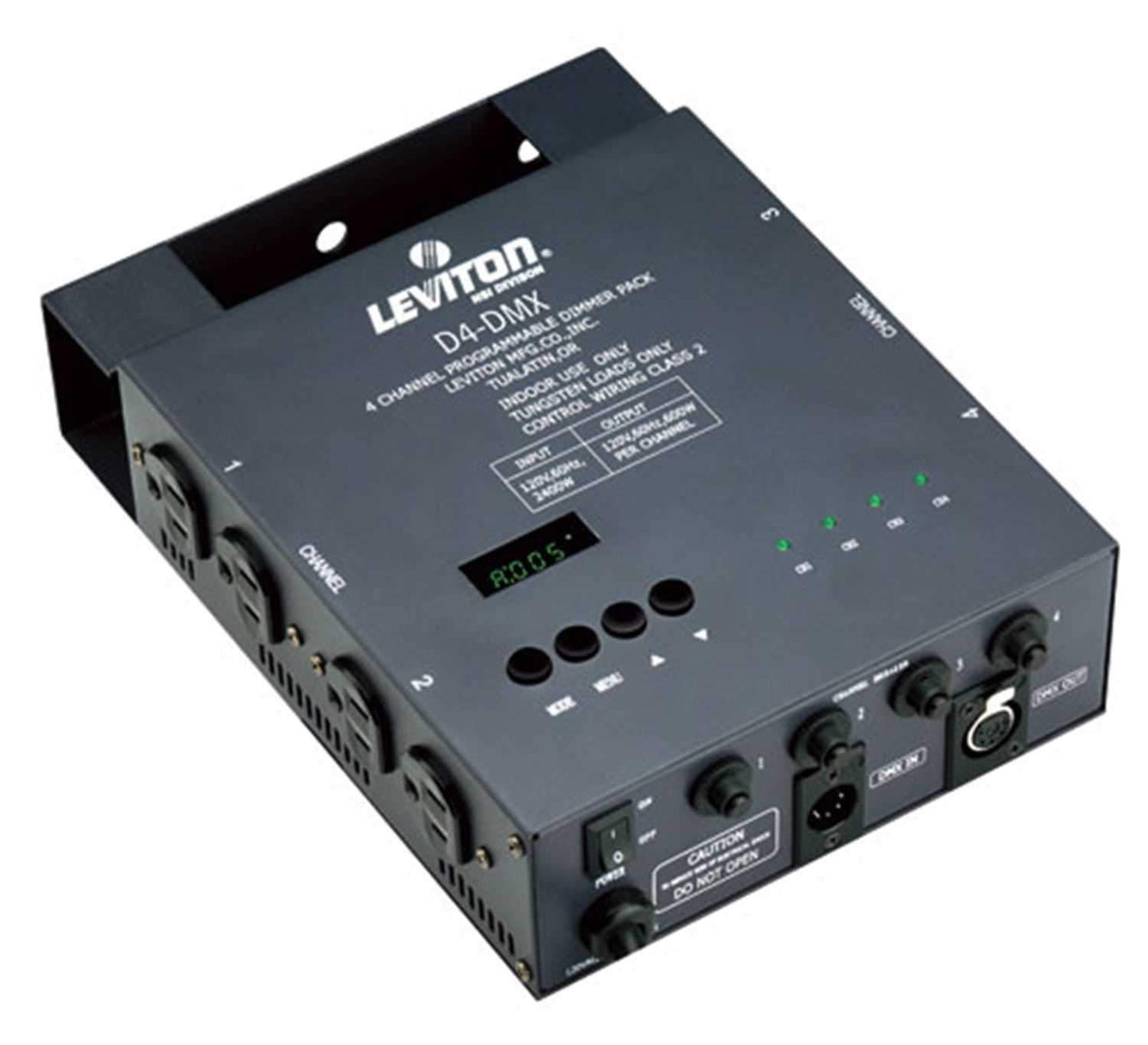 Leviton D4-DMX-Md5 5-Pin DMX Dimmer Pack - ProSound and Stage Lighting