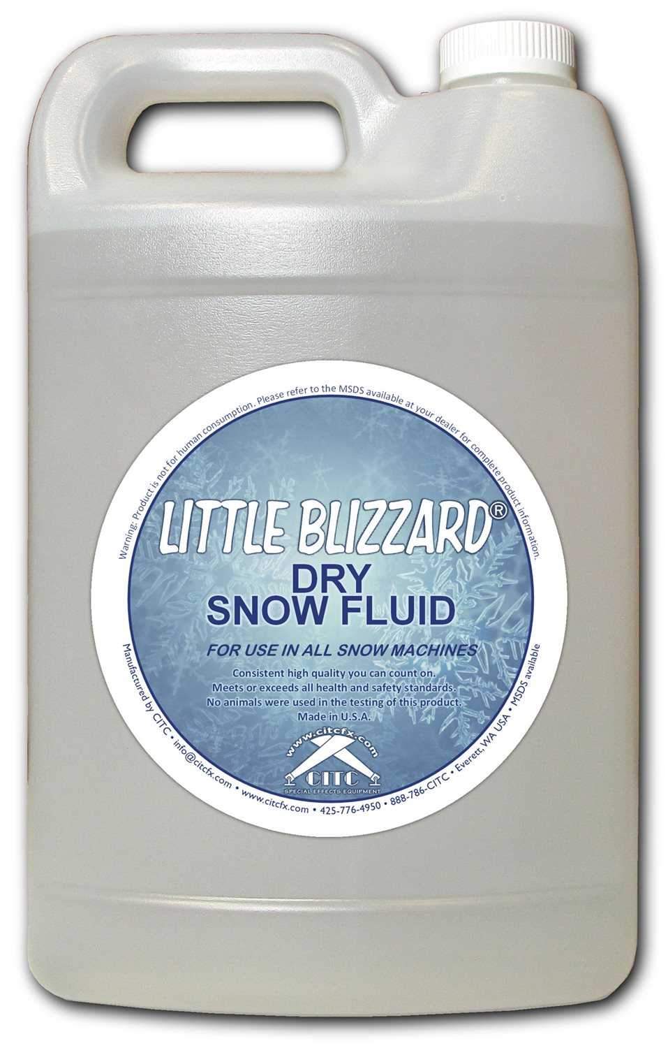 CITC Little Blizzard Dry 50 Snow Fluid 1 Gallon - ProSound and Stage Lighting