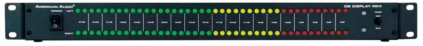 American Audio DB Display MKii 19-Inch Rack Mountable LED db Level Display - ProSound and Stage Lighting