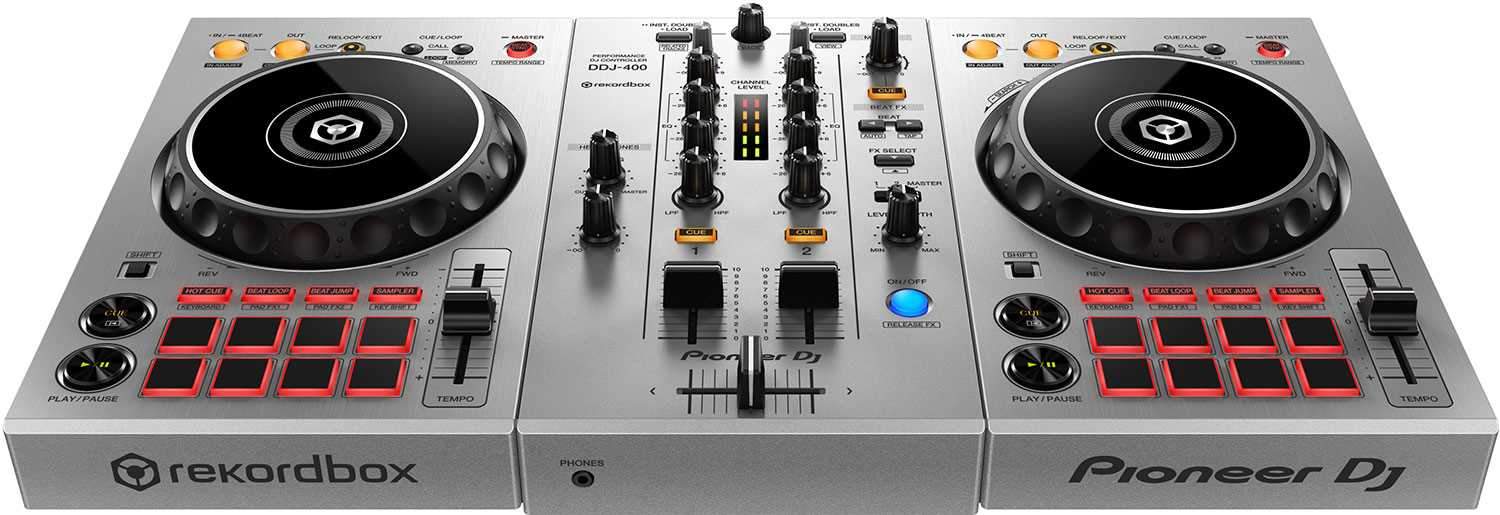 Pioneer DJ DDJ-400 Limited Edition Silver DJ Controller for 