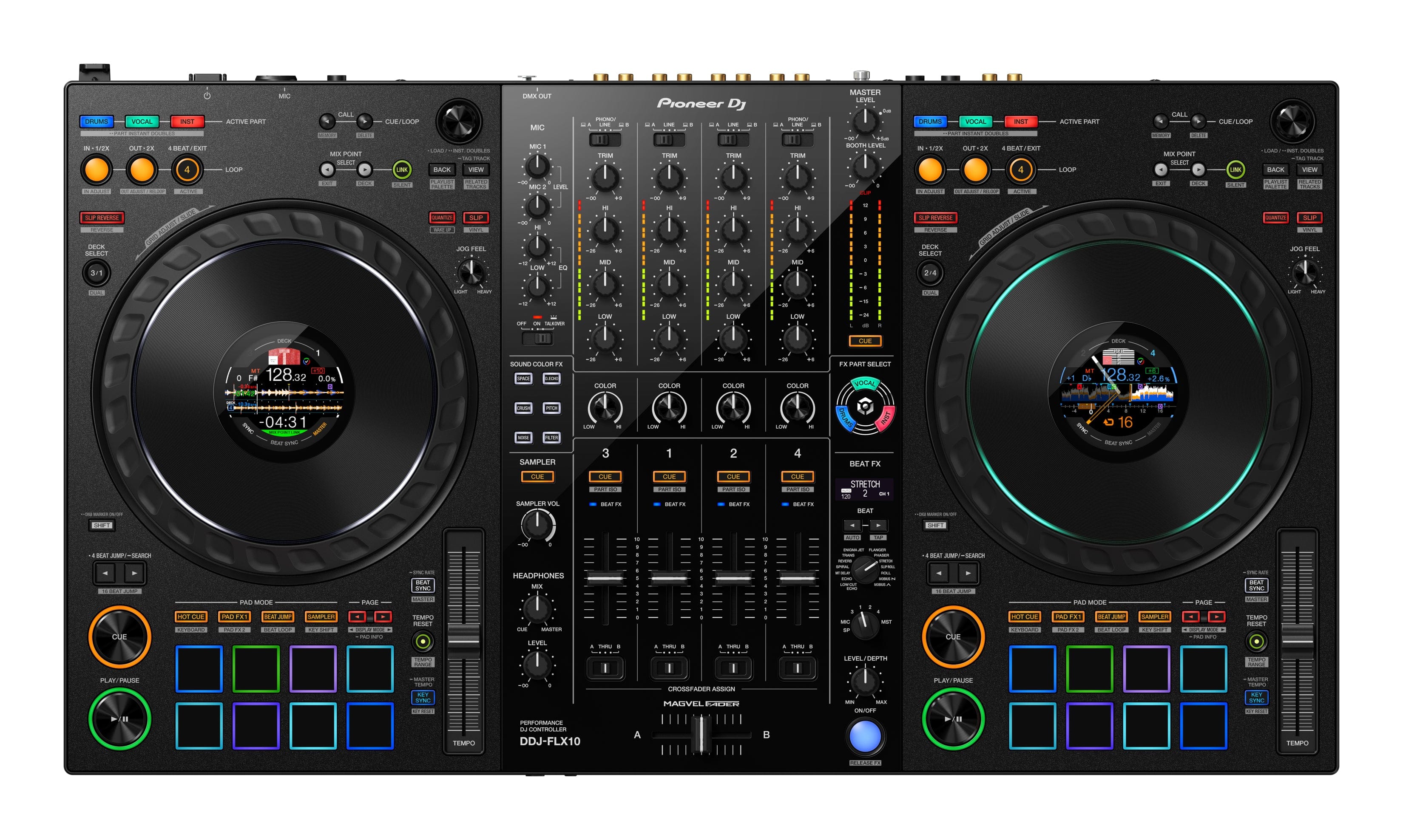 Pioneer DJ DDJ-FLX10 4-Channel DJ Controller - Rekordbox / Serato