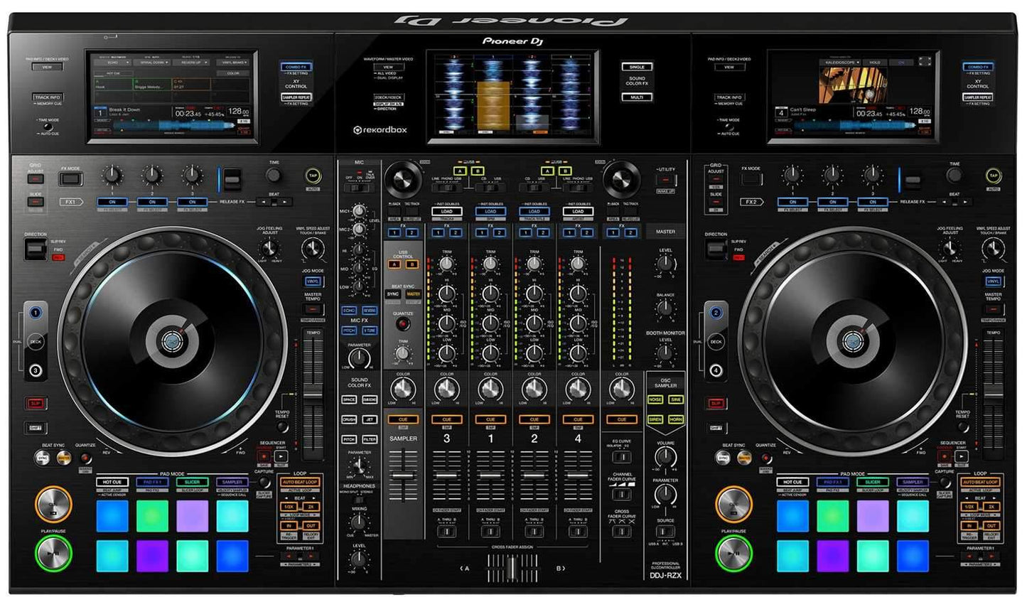 Pioneer DDJ-RZX 4-Deck Audio/Visual DJ Controller - ProSound and Stage Lighting