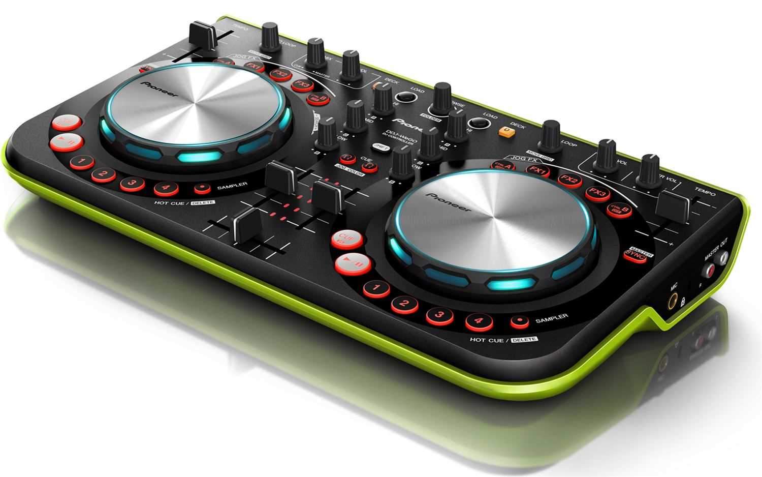Pioneer DDJ-WEGO-G Virtual DJ Controller - Green - ProSound and Stage Lighting
