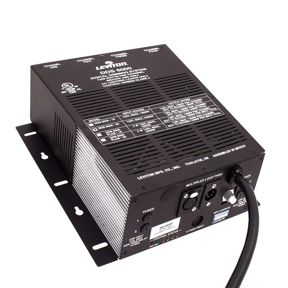 Leviton N6000-D20 4 Channel, 1200 Watt/Channel 2400 Watt Max, 20 Amp Power Supply Cord - PSSL ProSound and Stage Lighting