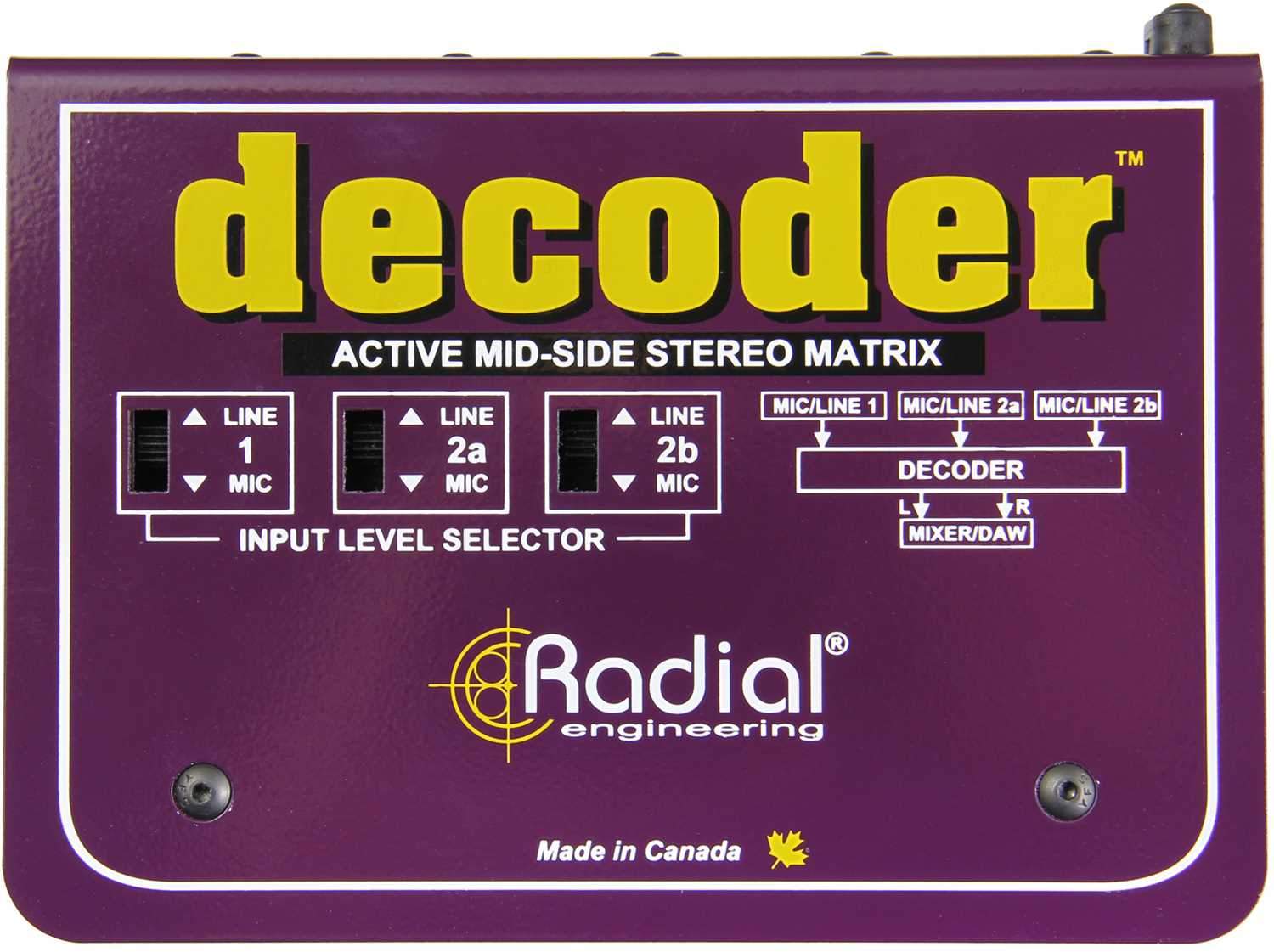 Radial Decoder Mid/Side Sum & Difference Matrix - ProSound and Stage Lighting