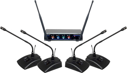 VocoPro Digital Quad C4 Wireless Conference System - ProSound and Stage Lighting