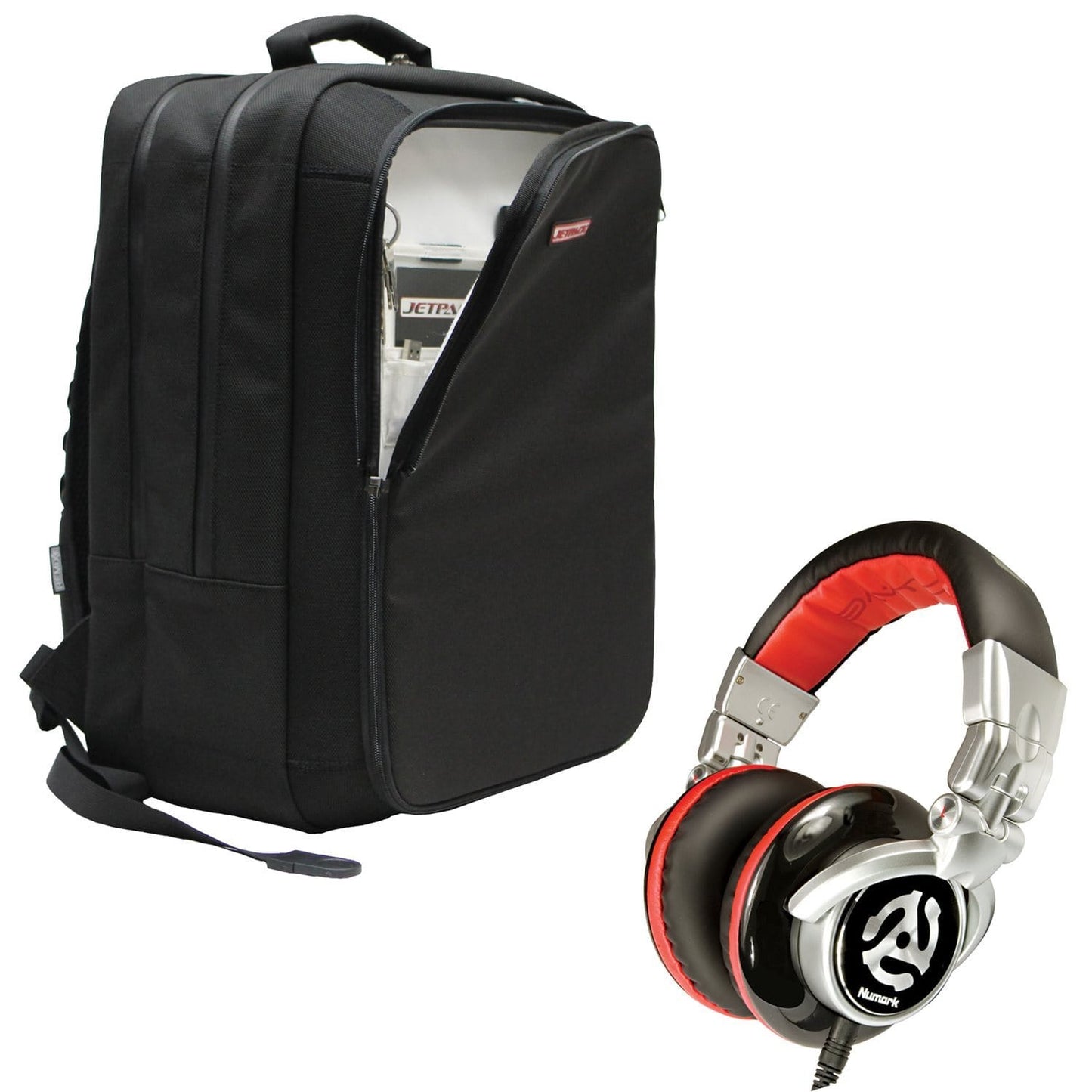 Orbit DJ Backpack and Numark Red Wave Headphones - ProSound and Stage Lighting
