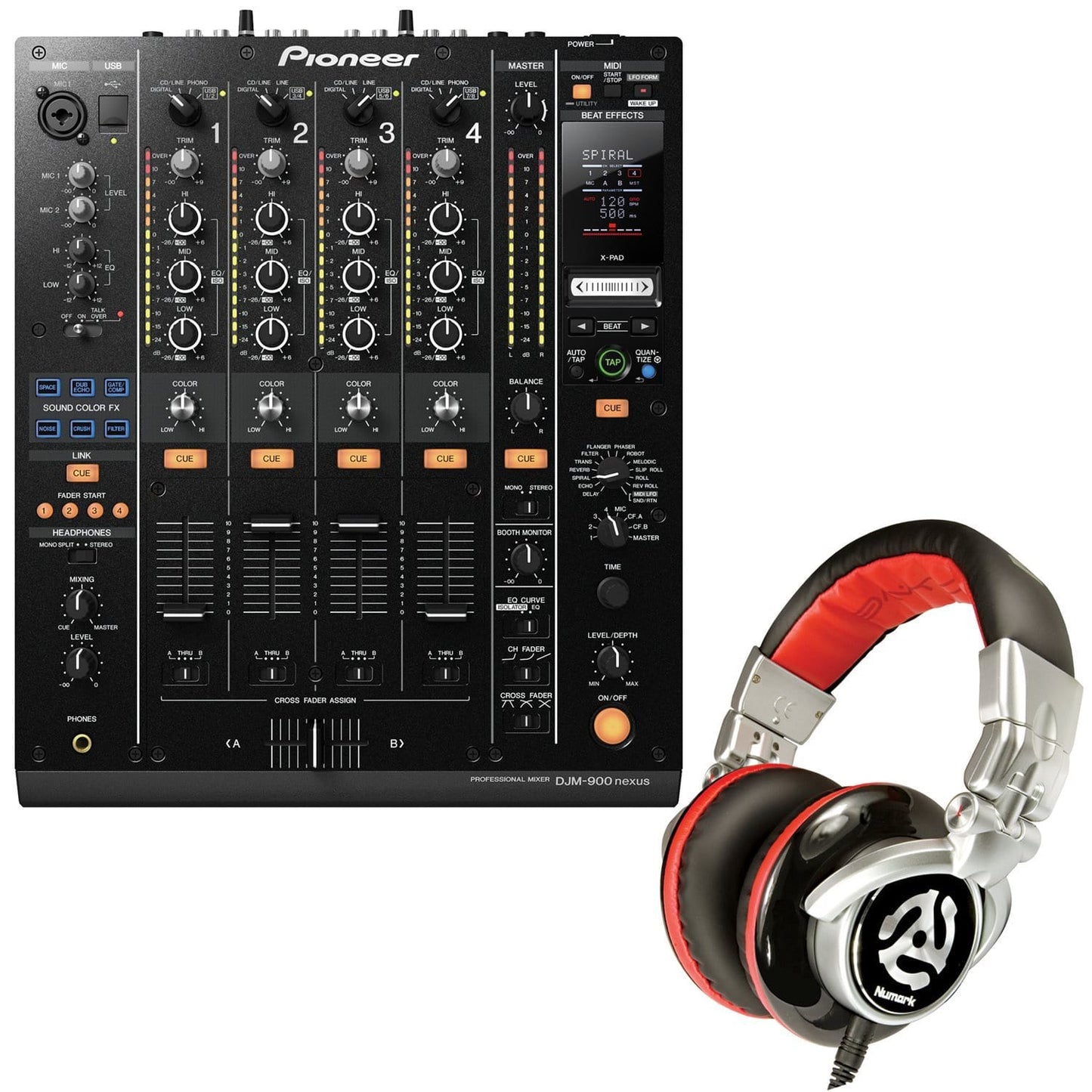 Pioneer DJM900Nexus DJ Mixer & Numark Headphones - ProSound and Stage Lighting