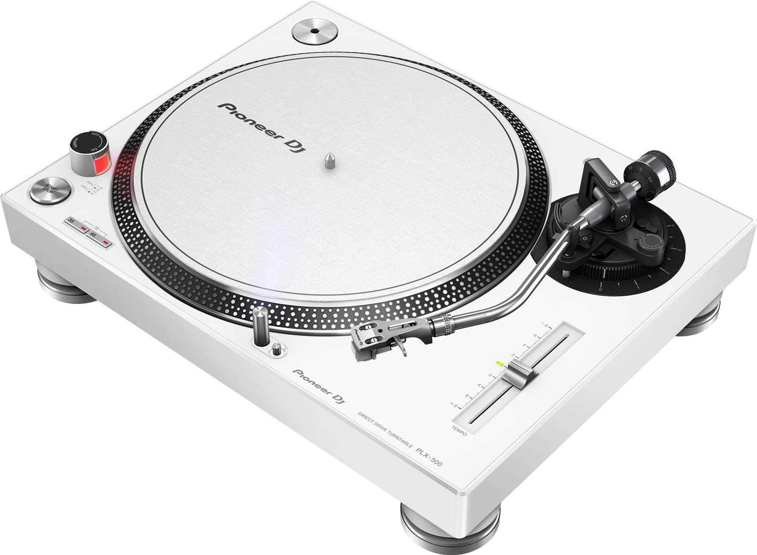 Pioneer PLX-500-W Direct Drive DJ Turntable Pair - ProSound and Stage Lighting