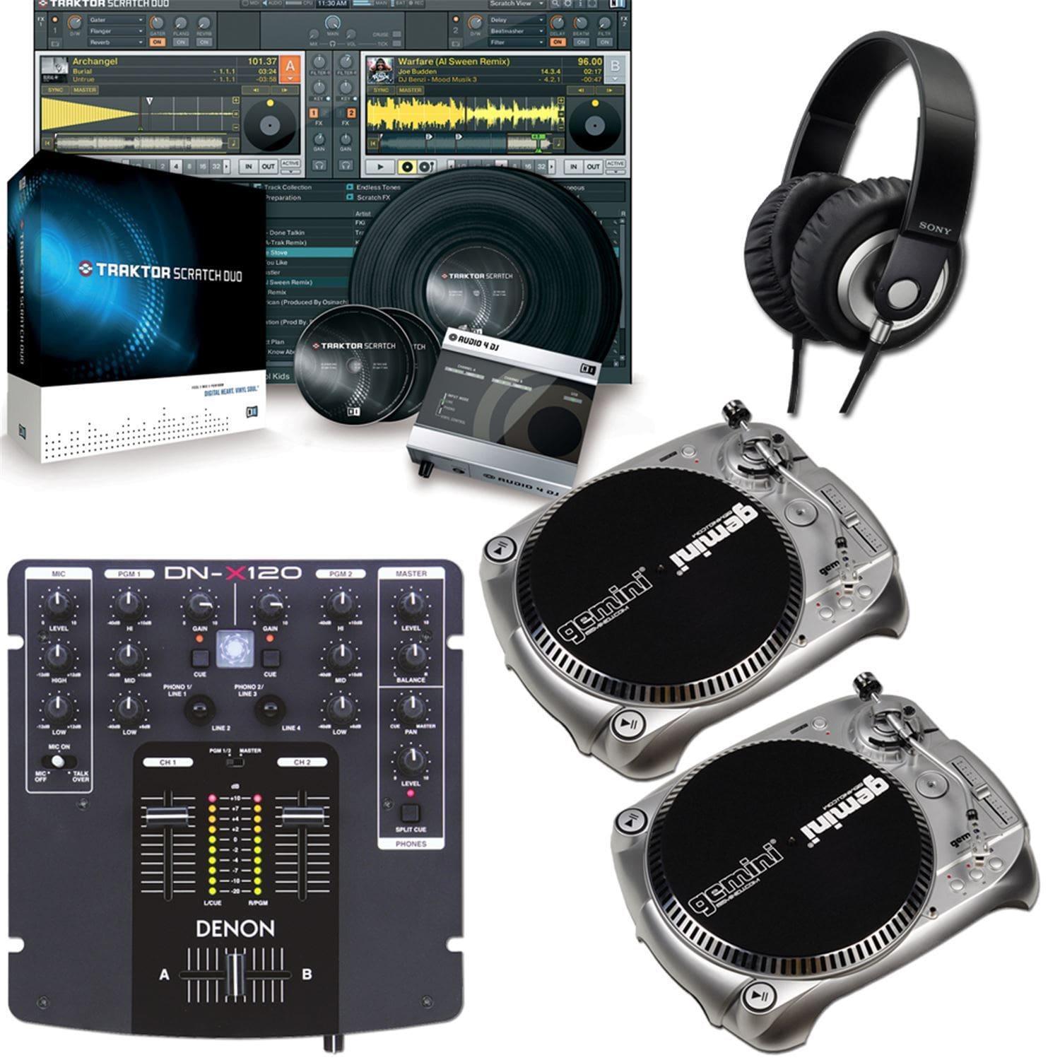 Turntable and DVS Complete Starter Pack - ProSound and Stage Lighting