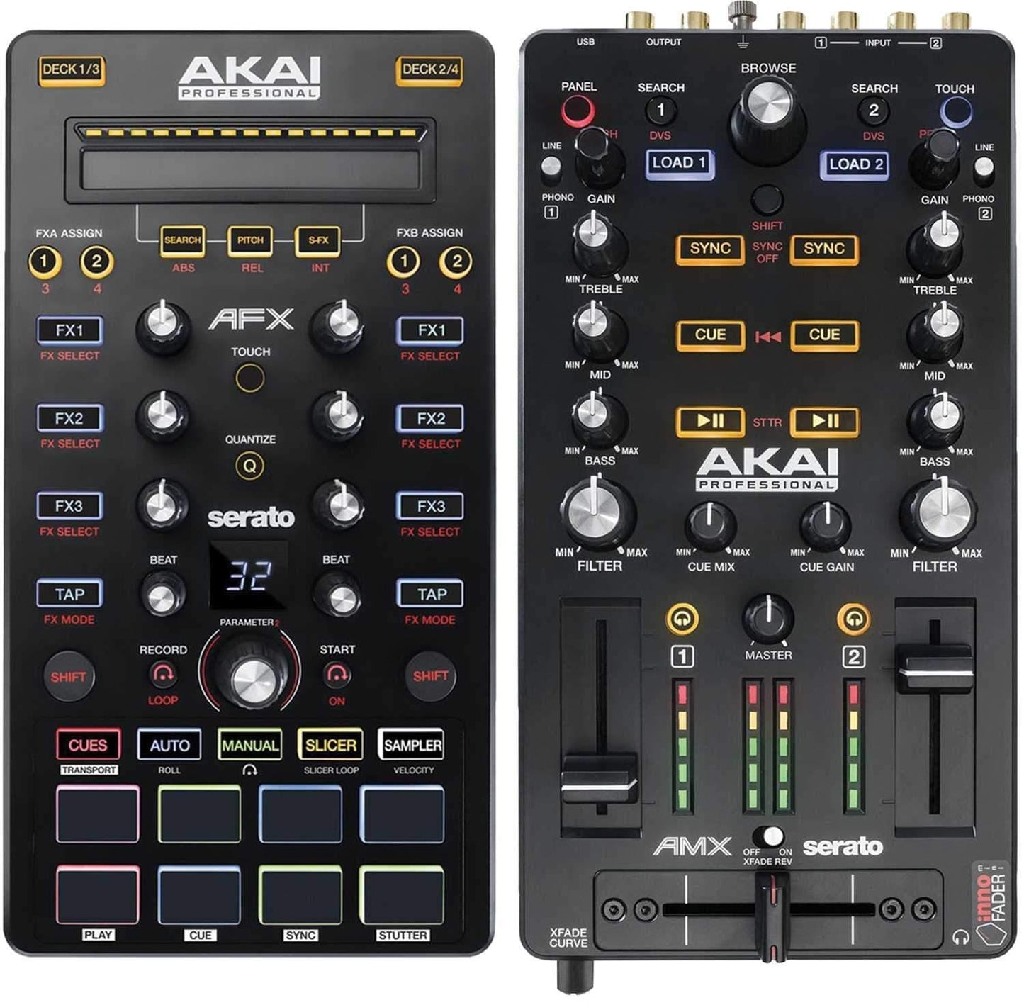 Akai AMX and AFX Serato DJ Controller Bundle - ProSound and Stage Lighting