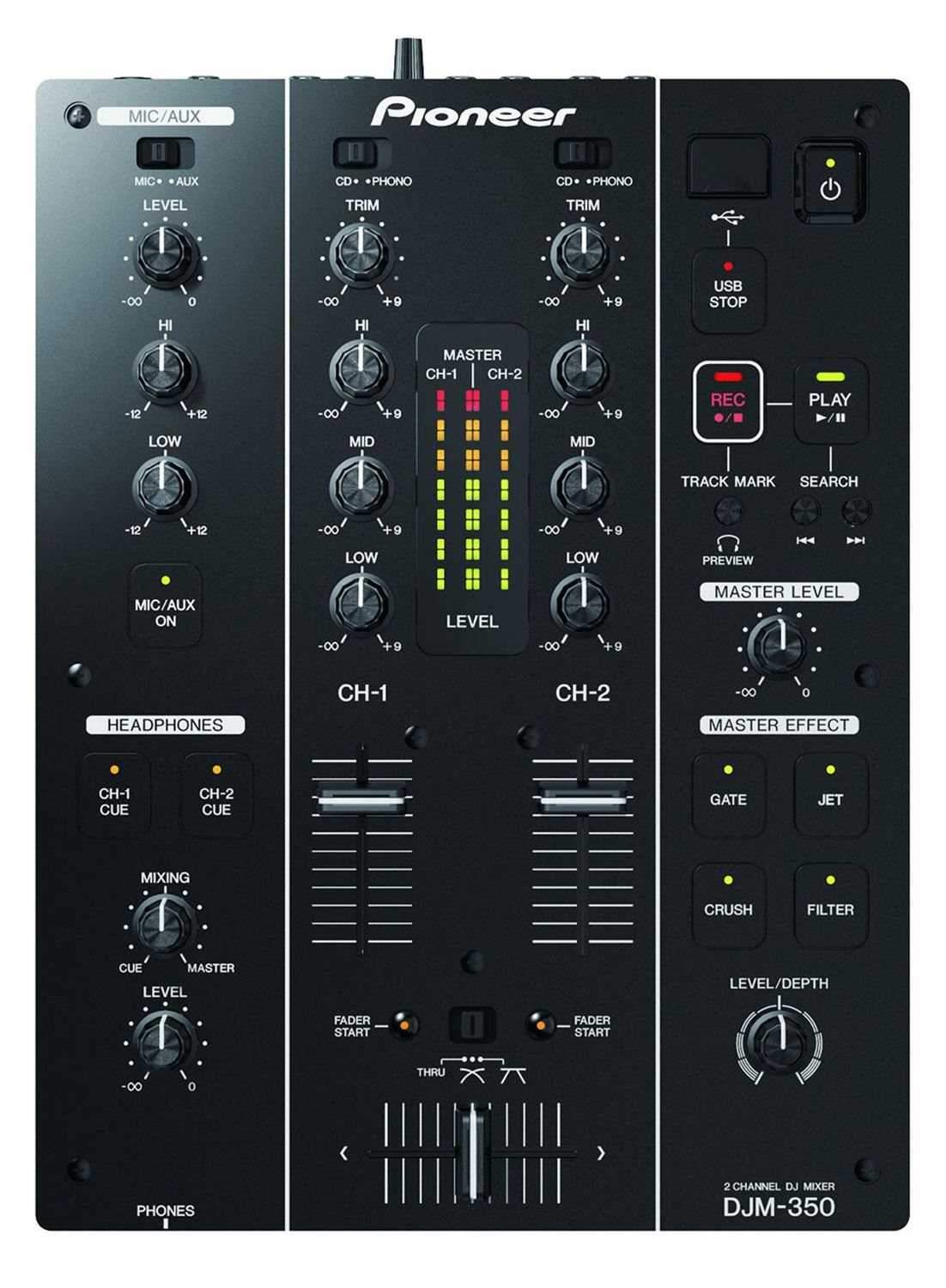 Complete Serato DJ System with Pioneer DJM-350 & Numark TT250USB (2) - ProSound and Stage Lighting
