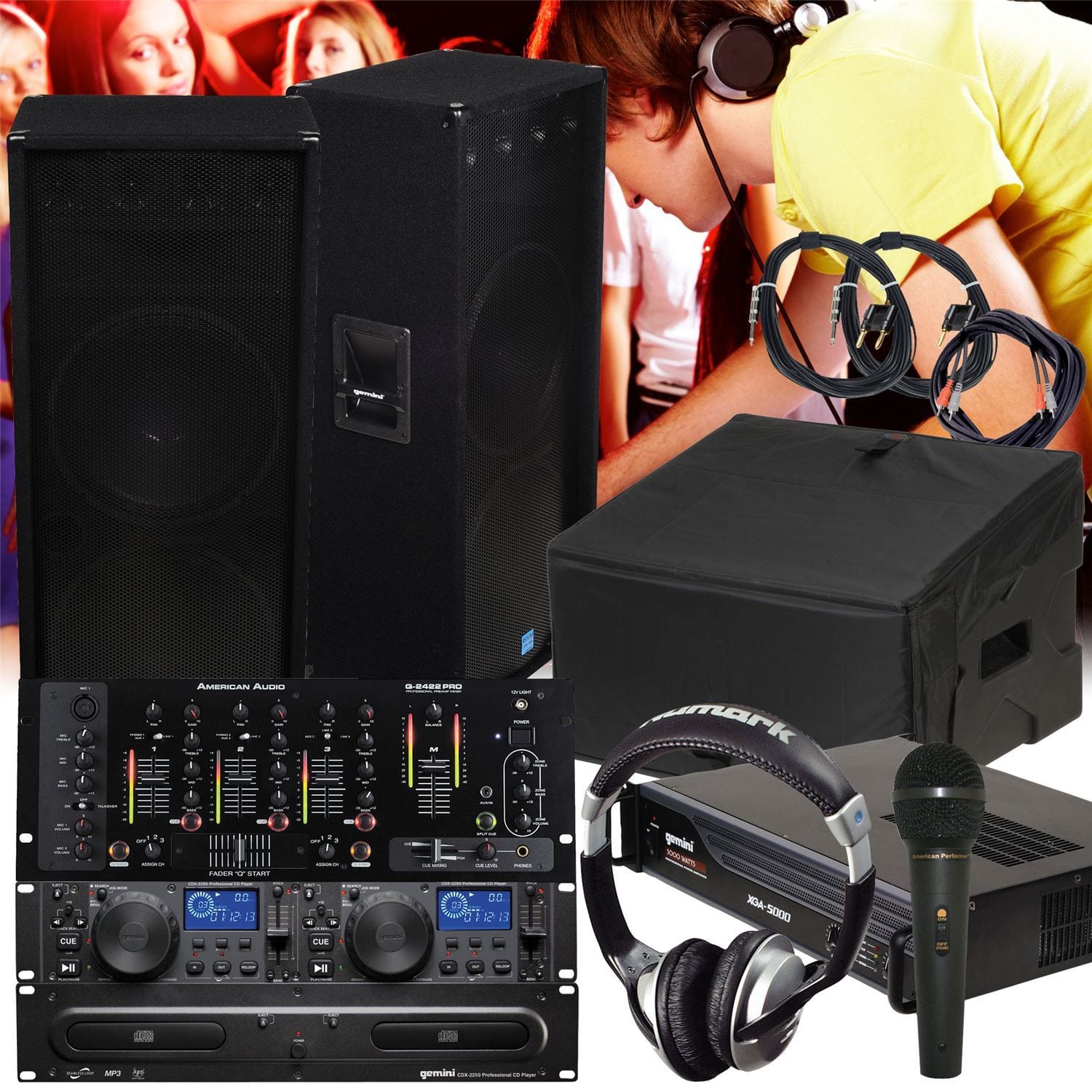 5000 Watt DJ CD System - ProSound and Stage Lighting