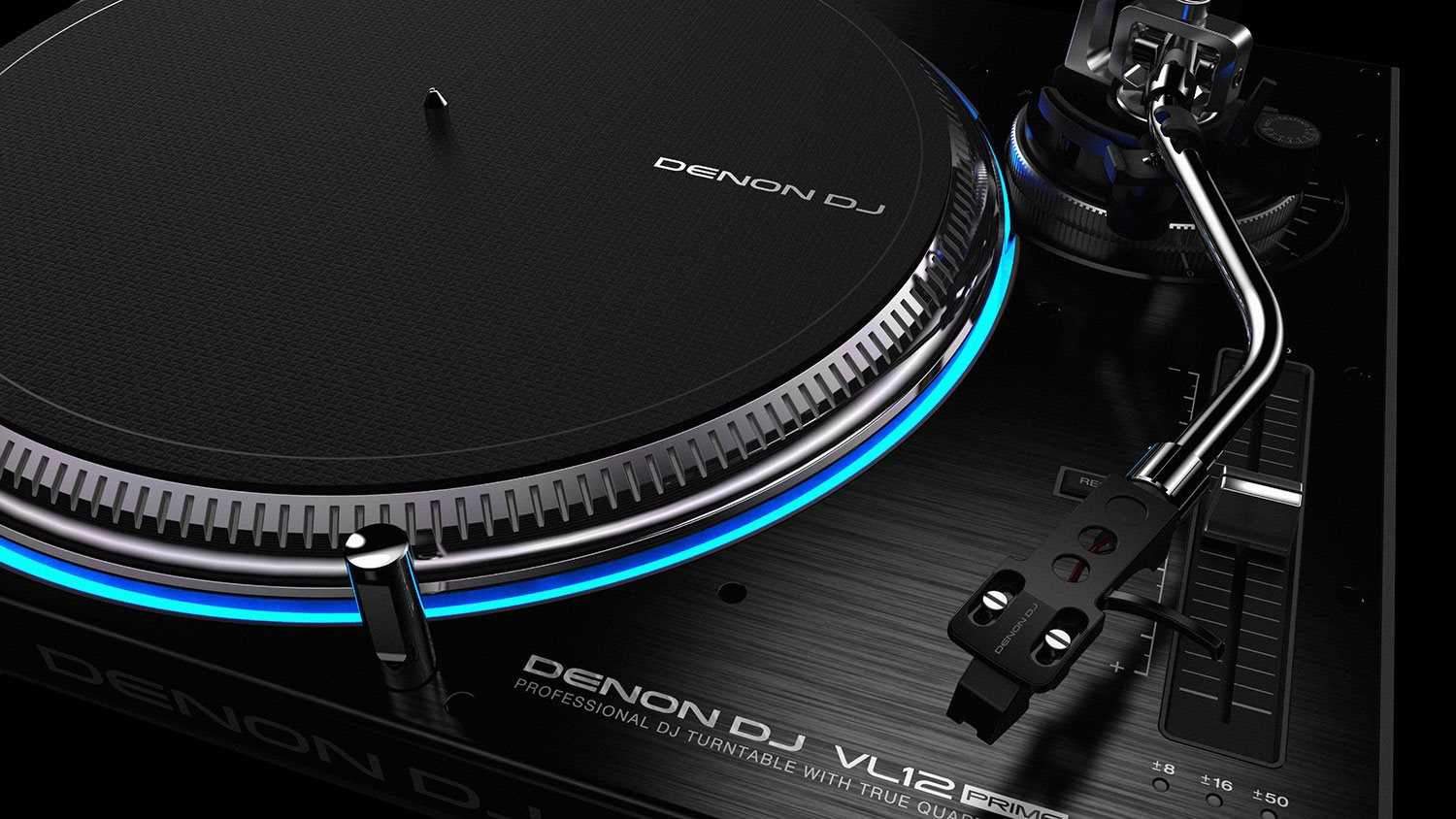 Denon DJ VL12 Prime Direct Drive DJ Turntable Pair - ProSound and Stage Lighting