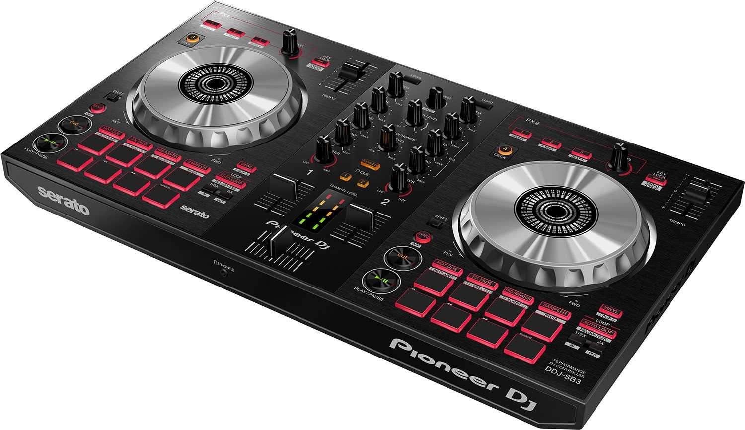 Pioneer DJ DDJ-SB3 DJ Controller with Black Glide Case | PSSL