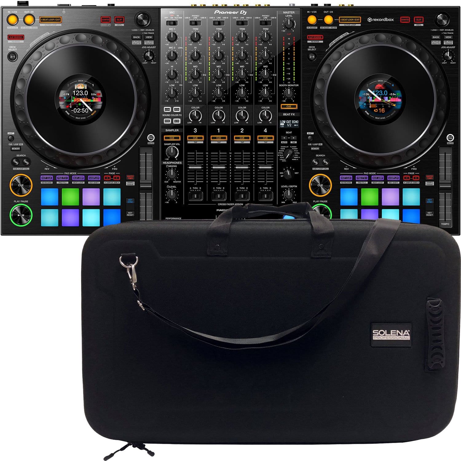 Pioneer DDJ-1000 4-Channel DJ Controller for Reckordbox with Case - ProSound and Stage Lighting