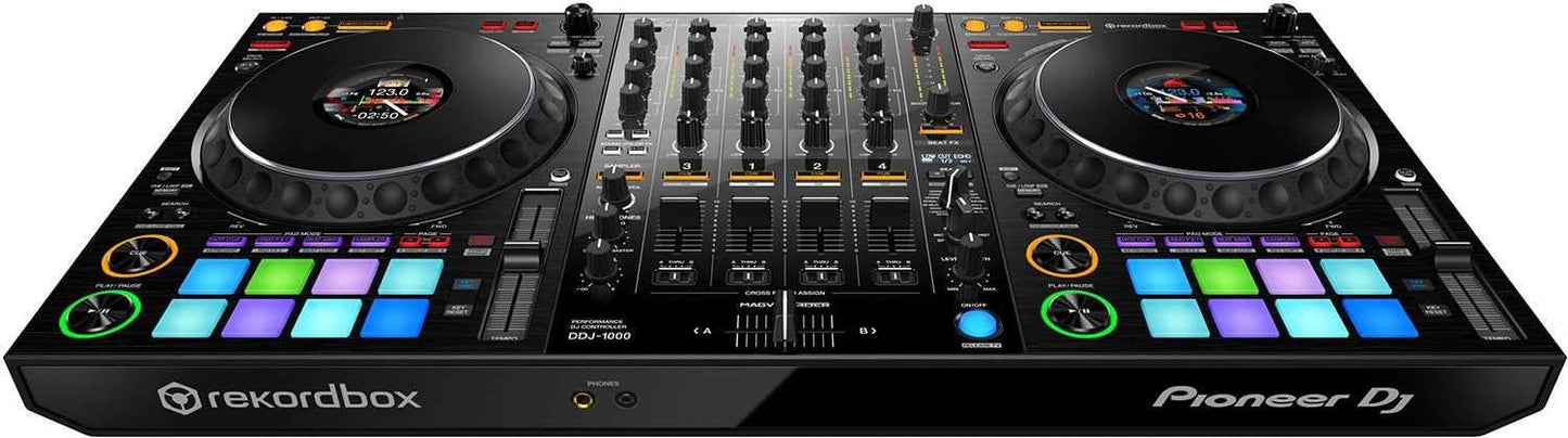 Pioneer DDJ-1000 4-Channel DJ Controller for Reckordbox with Case - ProSound and Stage Lighting
