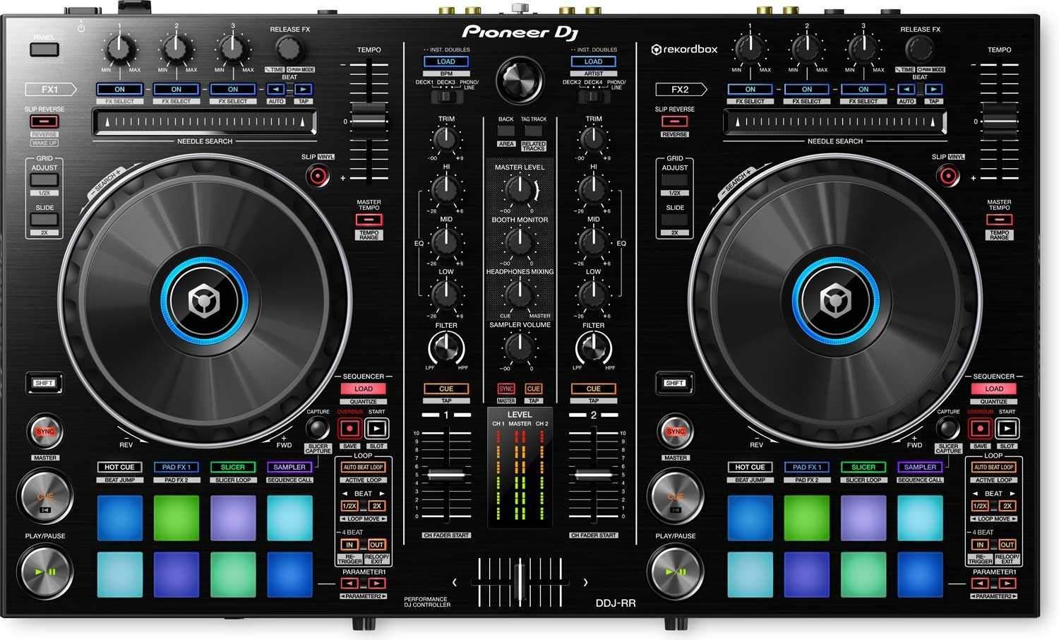 Pioneer DDJ-RR DJ Controller for Rekordbox with Case - ProSound and Stage Lighting