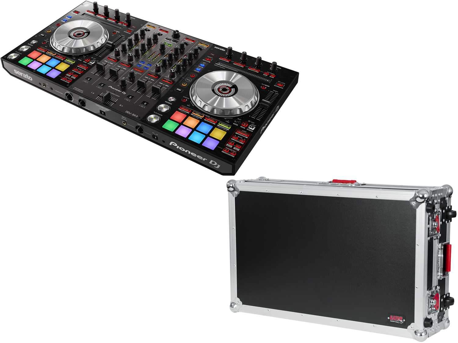 Pioneer DDJ-SX3 Serato DJ Controller with Gator Tour Case - ProSound and Stage Lighting