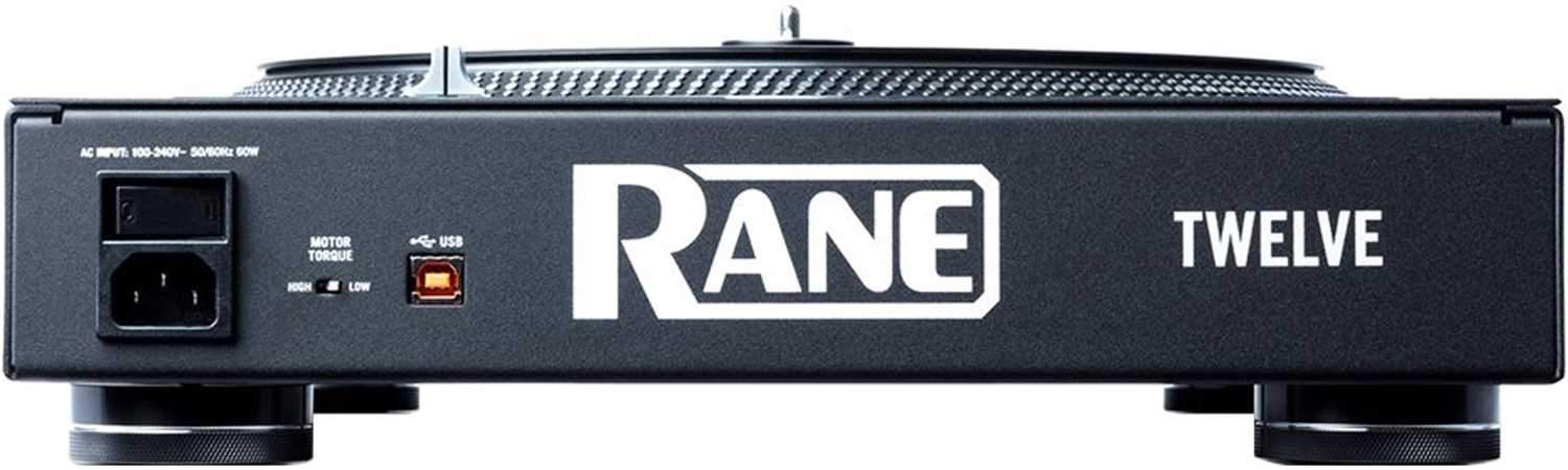 RANE Twelve Motorized Turntable Controller with Gator Custom Fit Case - ProSound and Stage Lighting