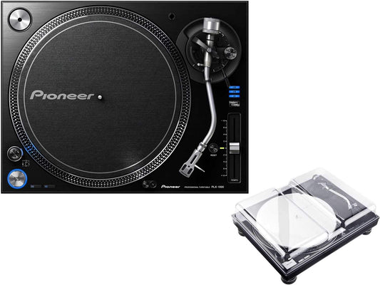 Pioneer PLX-1000 Pro Turntable with Decksaver Cover - ProSound and Stage Lighting
