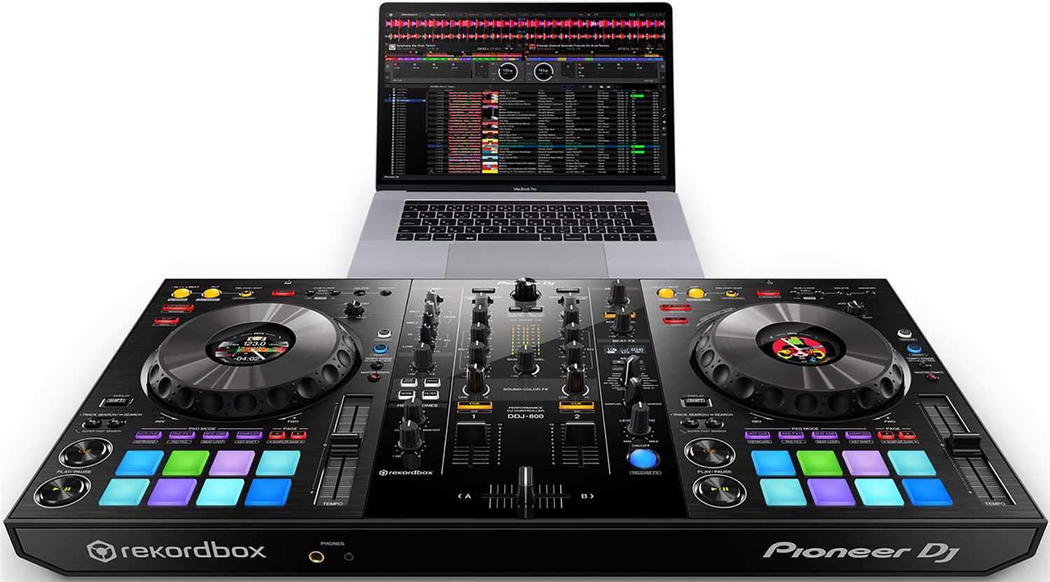 Pioneer DDJ-800 Controller with Magma Carry Case - ProSound and Stage Lighting
