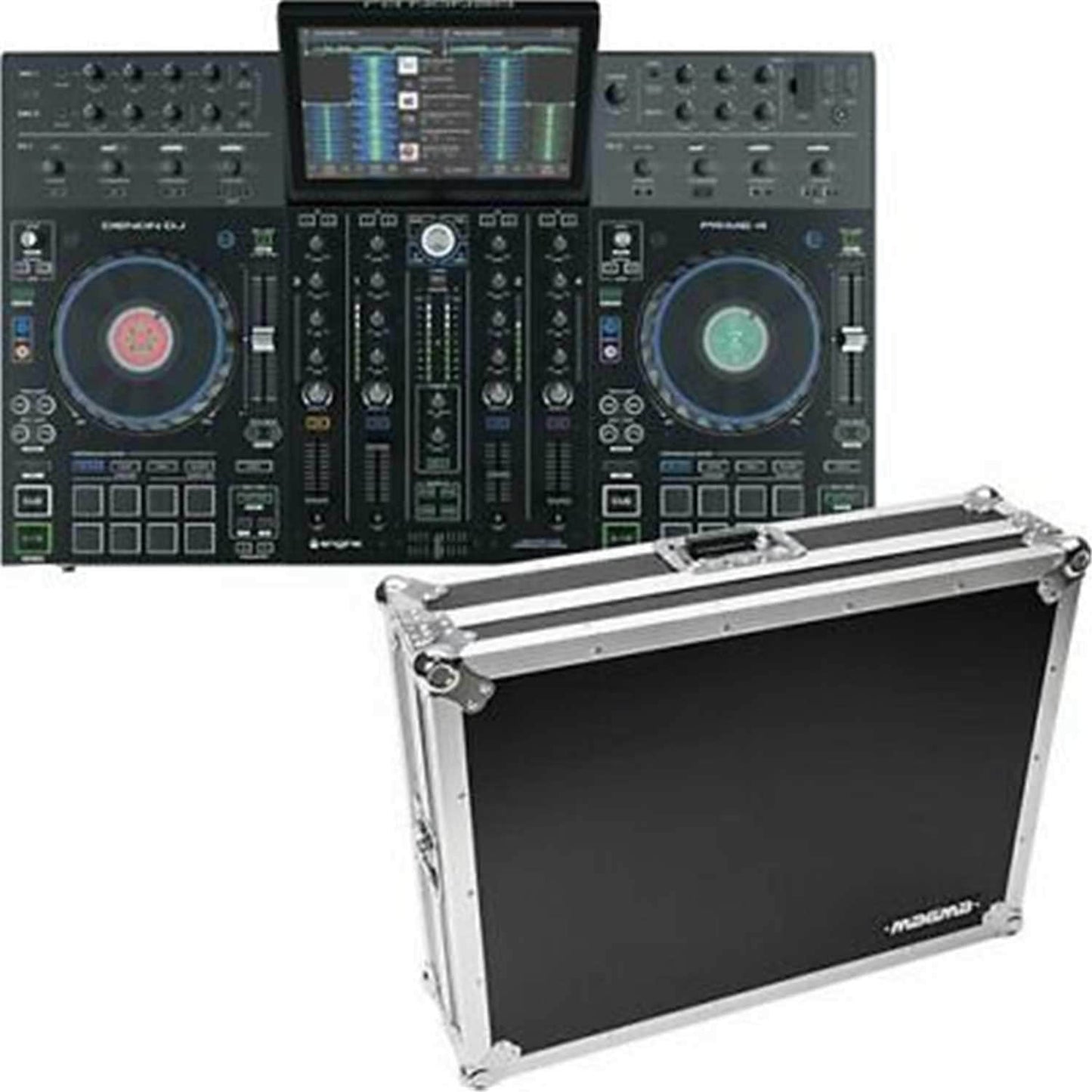 Denon DJ Prime 4 Touchscreen DJ System with Magma Case - ProSound and Stage Lighting