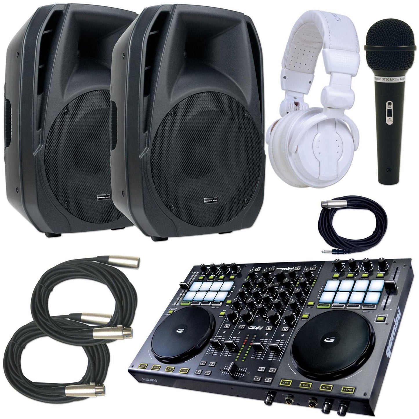 Gemini G4V Dj Package With ELS15A Speakers - ProSound and Stage Lighting